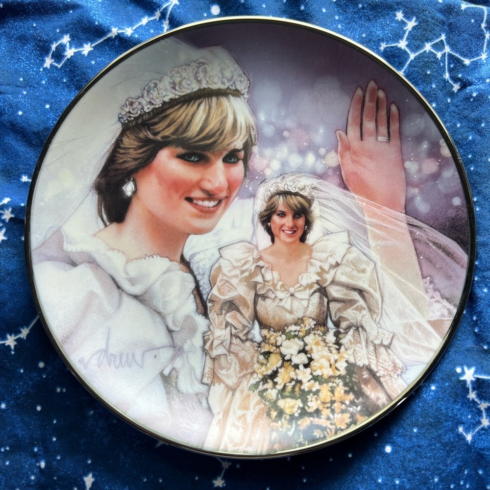 Princess Diana Fairtytale Princess Franklin Mint Collectable Plate